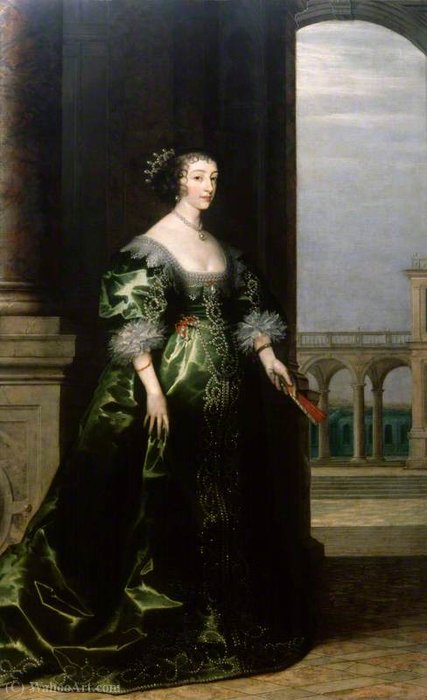 Wikioo.org – L'Encyclopédie des Beaux Arts - Peinture, Oeuvre de Hendrick Van The Younger Steenwyck - Henrietta Maria