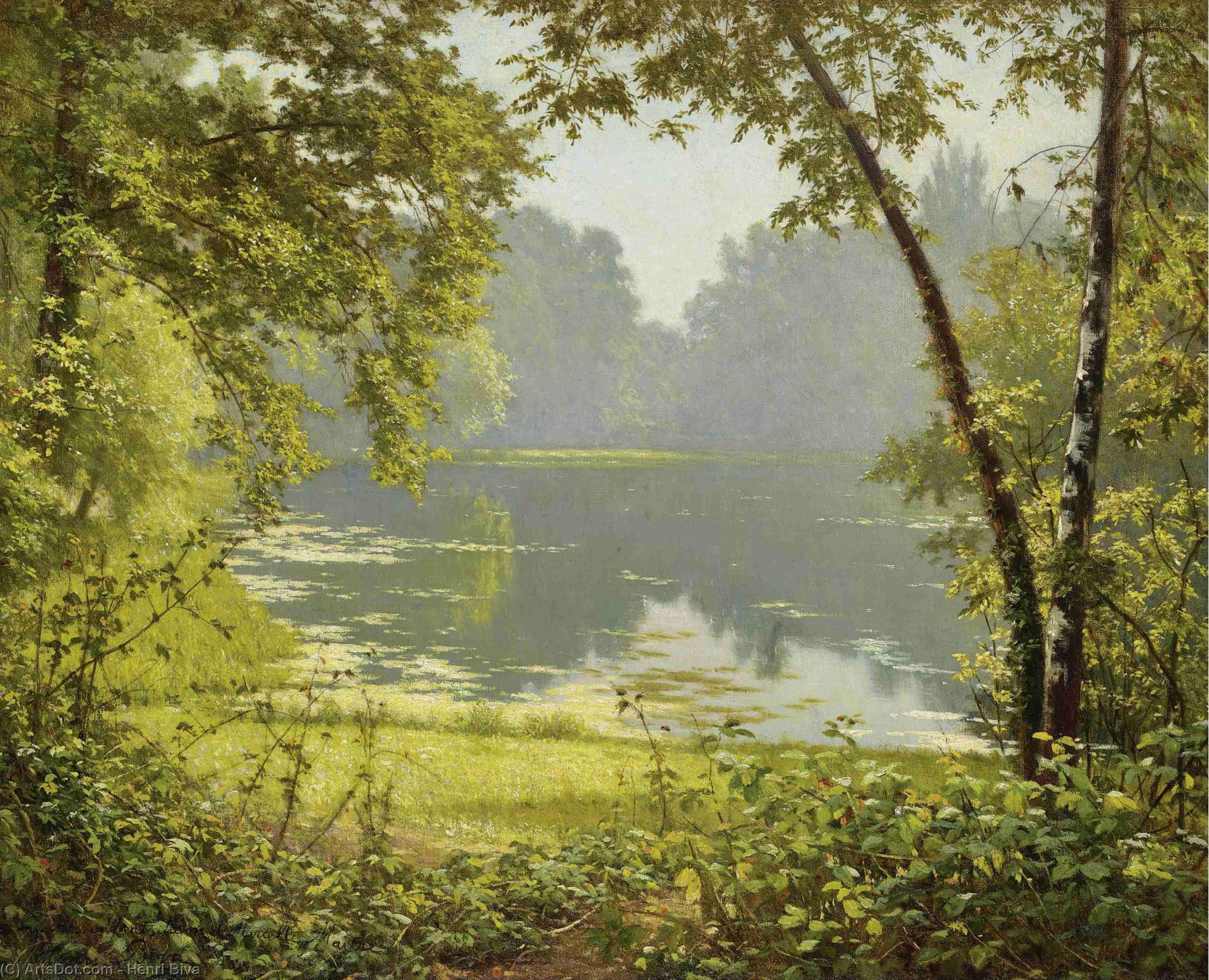 Wikioo.org - The Encyclopedia of Fine Arts - Painting, Artwork by Henri Biva - Tranquility