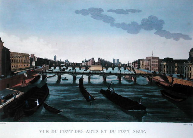 Wikioo.org – L'Enciclopedia delle Belle Arti - Pittura, Opere di Henri Courvoisier Voisin - Le Pont des Arts e il Pont Neuf, c.1815 - (20)