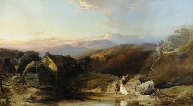 WikiOO.org - Güzel Sanatlar Ansiklopedisi - Resim, Resimler Henry Bright - Derbyshire landscape