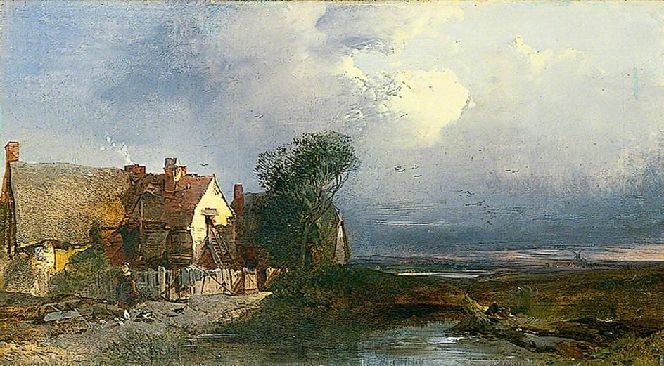 WikiOO.org - Encyclopedia of Fine Arts - Maalaus, taideteos Henry Bright - Effect after Rain