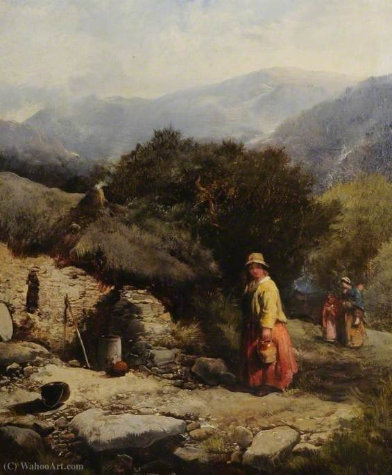 Wikioo.org - The Encyclopedia of Fine Arts - Painting, Artwork by Henry Bright - Landscape with Figures