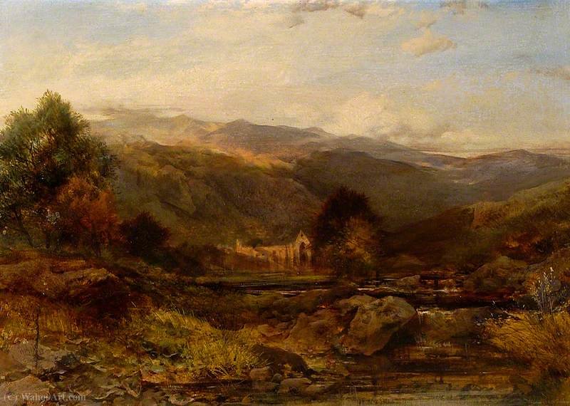 Wikioo.org - The Encyclopedia of Fine Arts - Painting, Artwork by Henry Bright - Tintern abbey
