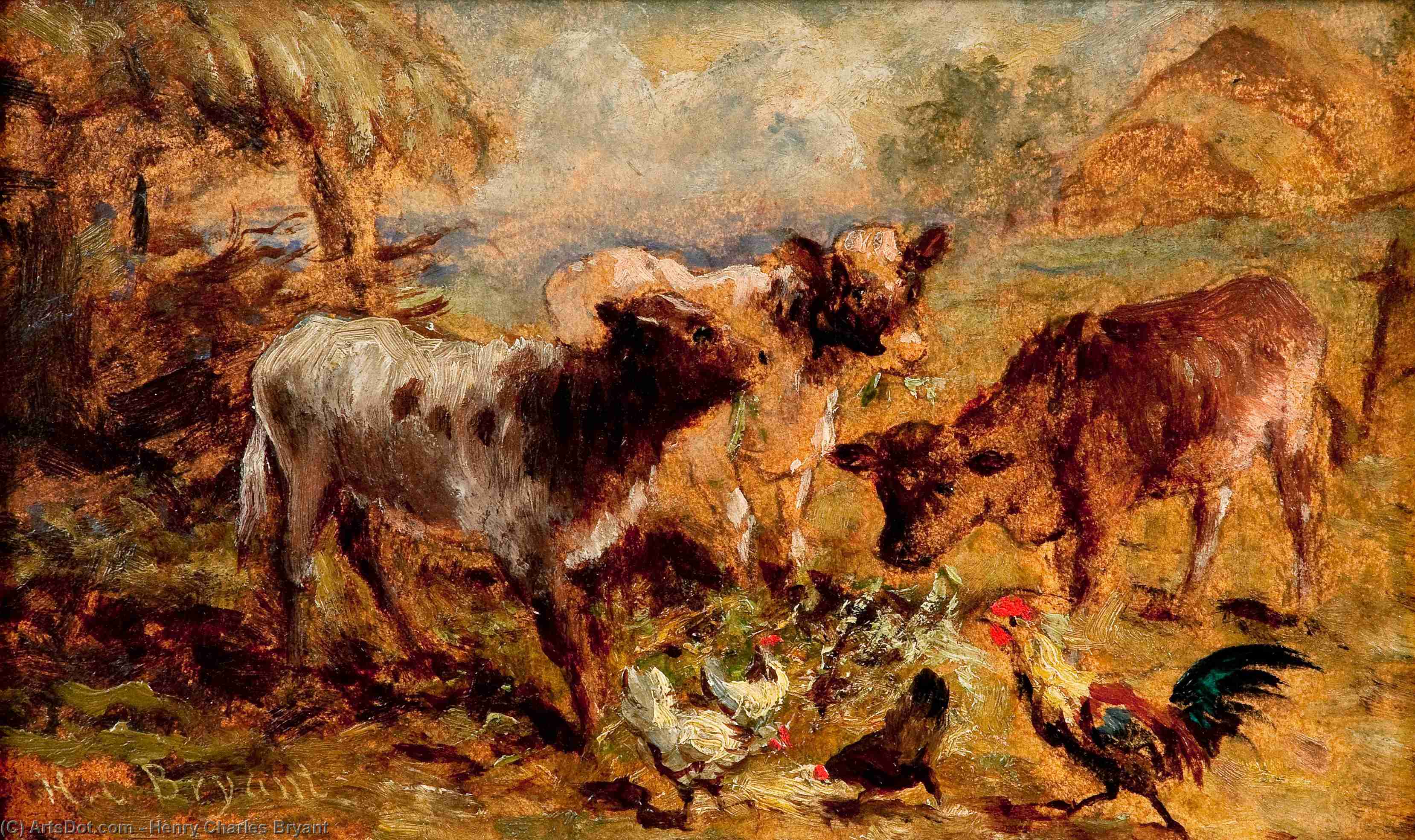 WikiOO.org - Encyclopedia of Fine Arts - Maalaus, taideteos Henry Charles Bryant - Animals