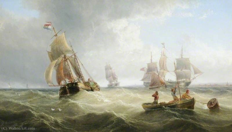 Wikioo.org - The Encyclopedia of Fine Arts - Painting, Artwork by Henry Redmore - Maritime scene