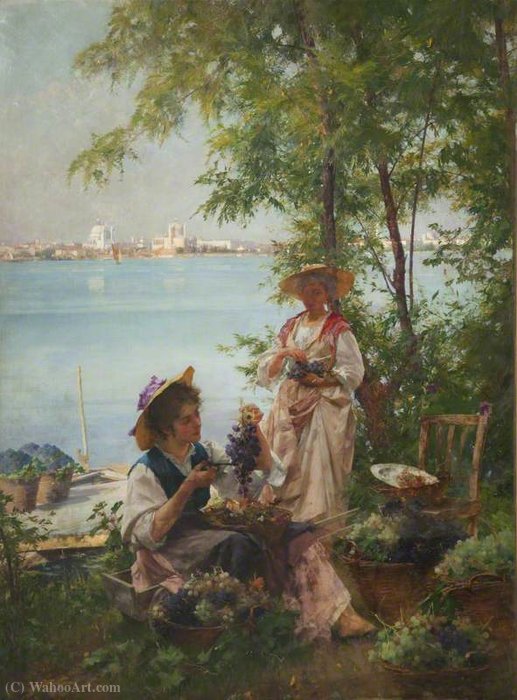 Wikioo.org - The Encyclopedia of Fine Arts - Painting, Artwork by Henry Woods - A venetian vintage