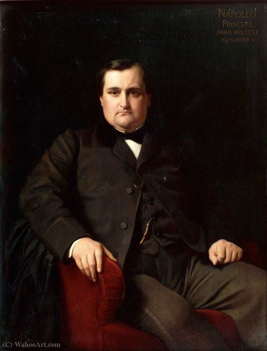 WikiOO.org - Encyclopedia of Fine Arts - Maleri, Artwork Hippolyte Flandrin - Portrait of Napoléon Joseph Charles Paul Bonaparte