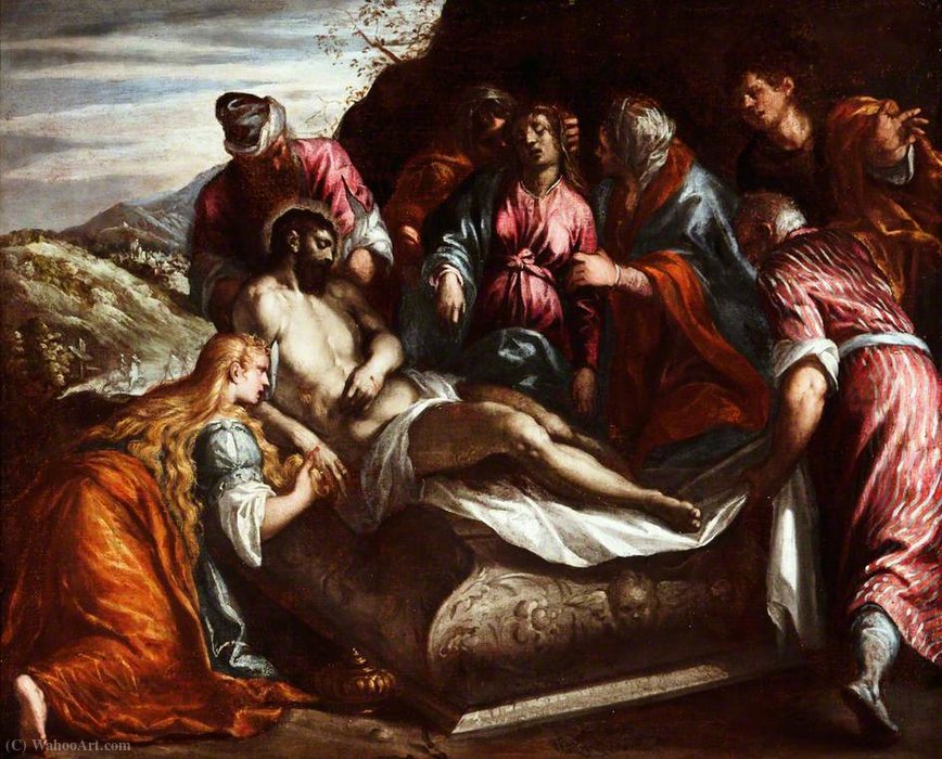 Wikioo.org - The Encyclopedia of Fine Arts - Painting, Artwork by Ippolito Scarsella (Scarsellino) - The Entombment of Christ