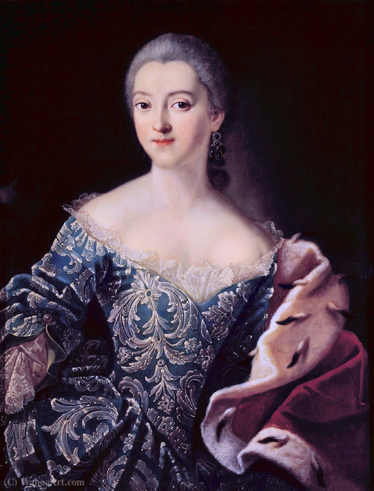 Wikioo.org - The Encyclopedia of Fine Arts - Painting, Artwork by Ivan Petrovich Argunov - Portrait of Princess Ekaterina Alexandrovna Lobanova-Rostovskaya