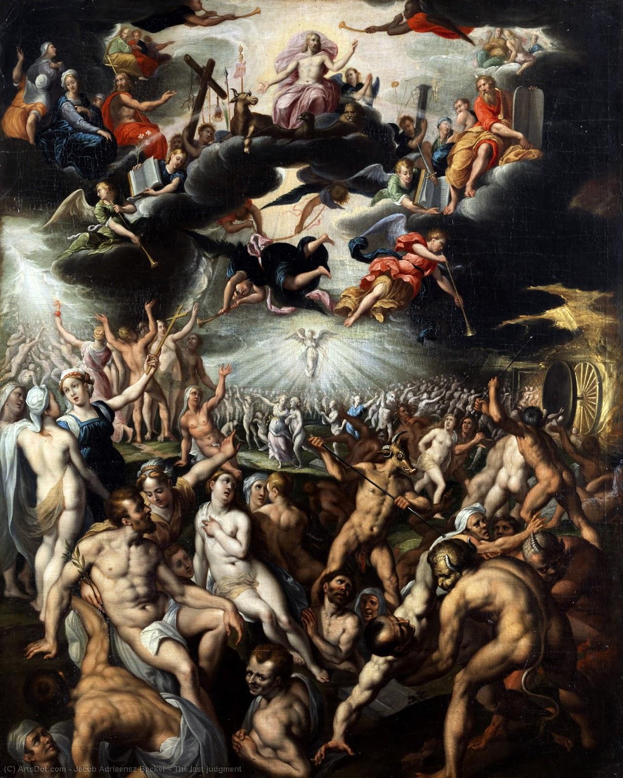 Wikioo.org - The Encyclopedia of Fine Arts - Painting, Artwork by Jacob Adriaensz Backer - The last judgment