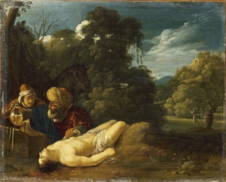 Wikioo.org - The Encyclopedia of Fine Arts - Painting, Artwork by Jacob Symonsz Pynas - The good Samaritan