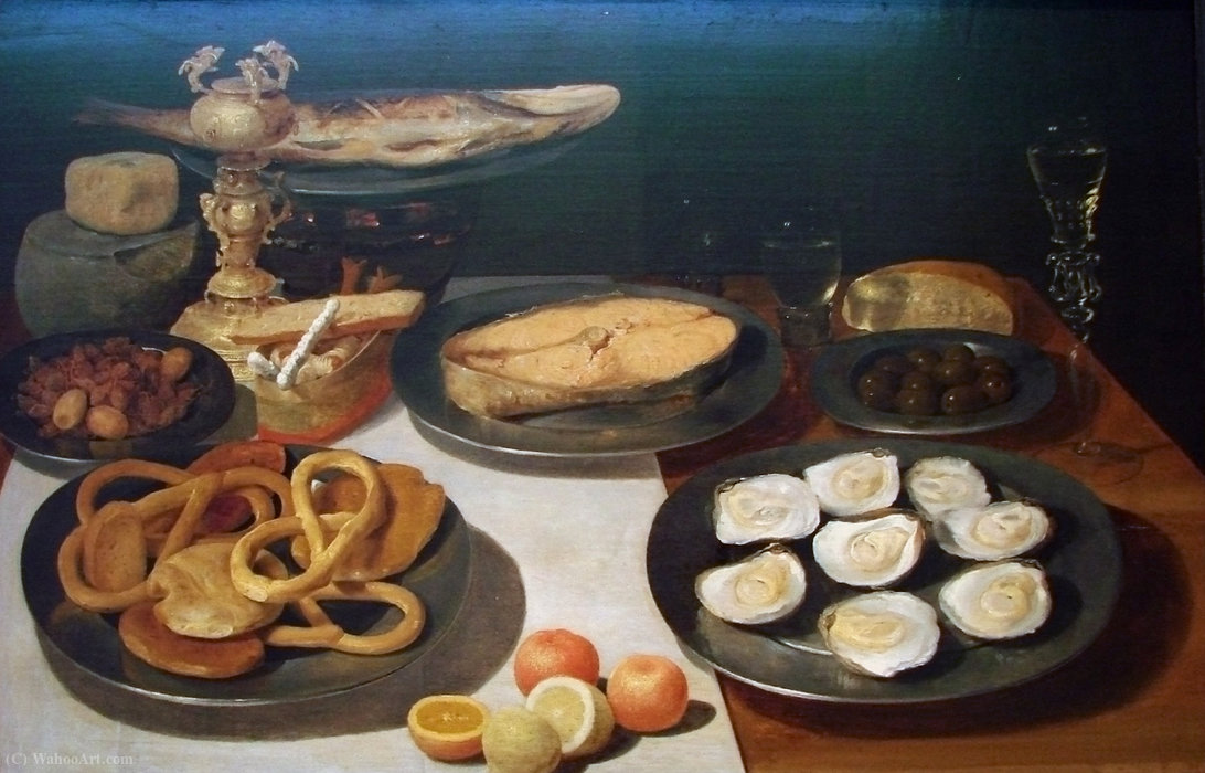 Wikioo.org - The Encyclopedia of Fine Arts - Painting, Artwork by Jacob Foppens Van Es - Nancy lunch