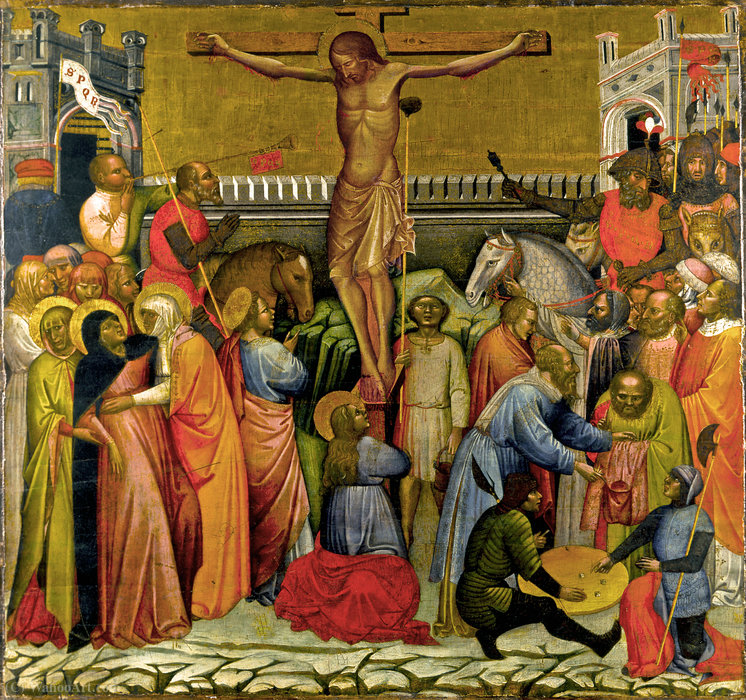 WikiOO.org - Enciclopedia of Fine Arts - Pictura, lucrări de artă Jacobello Del Fiore - Crucifixion