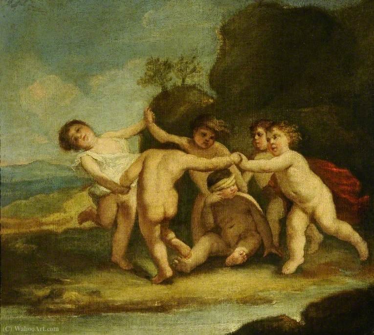 WikiOO.org - אנציקלופדיה לאמנויות יפות - ציור, יצירות אמנות Jacopo Amigoni - Cupids at Play