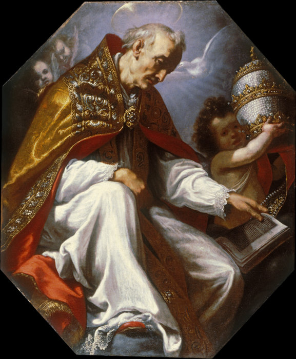 Wikioo.org - The Encyclopedia of Fine Arts - Painting, Artwork by Jacopo Vignali - Saint Gregory the Great