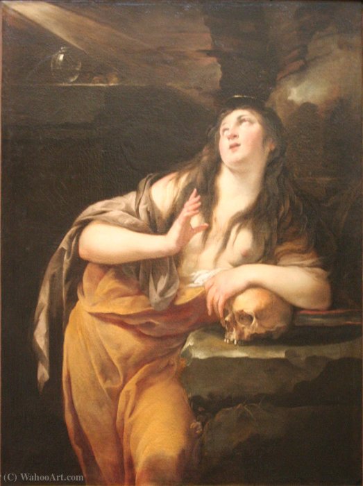 Wikioo.org - The Encyclopedia of Fine Arts - Painting, Artwork by Jacques Blanchard - The penitent magdalene.