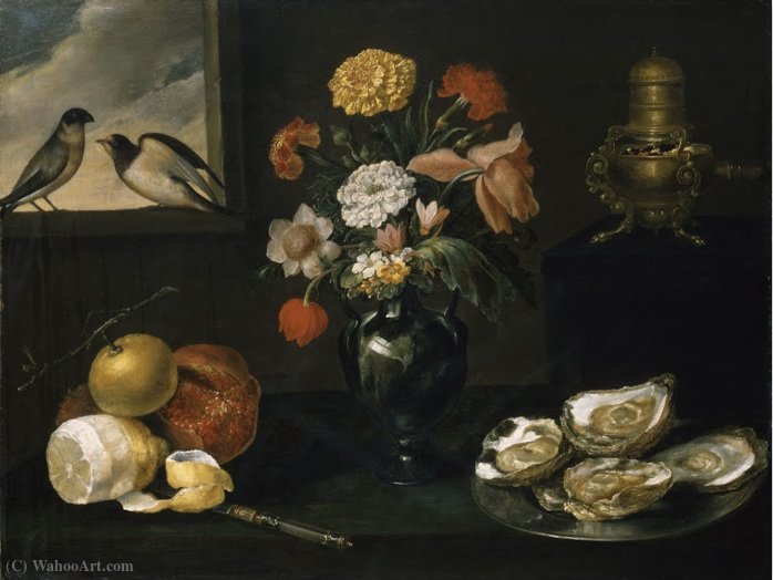 Wikioo.org - The Encyclopedia of Fine Arts - Painting, Artwork by Jacques Linard - Still life with the Four Elements