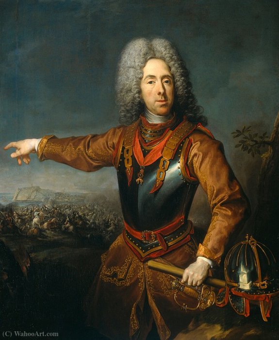Wikioo.org - The Encyclopedia of Fine Arts - Painting, Artwork by Jacques Van Schuppen - Eugene (1663-1736), Prince of Savoy.