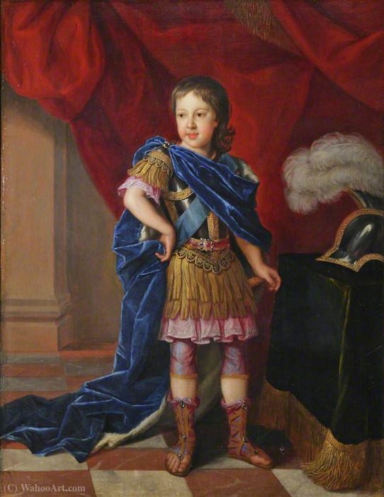 Wikioo.org - The Encyclopedia of Fine Arts - Painting, Artwork by Jacques Van Schuppen - James Francis Edward Stuart, 'The Old Pretender' (1688-1766) , as Prince of Wales