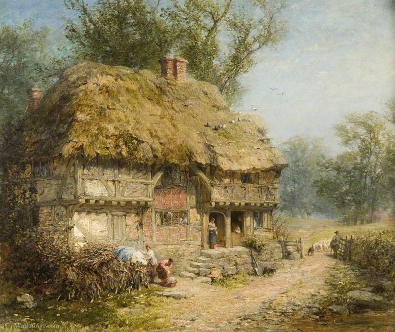 Wikioo.org - The Encyclopedia of Fine Arts - Painting, Artwork by James John Hill - Near Stratford-upon-Avon