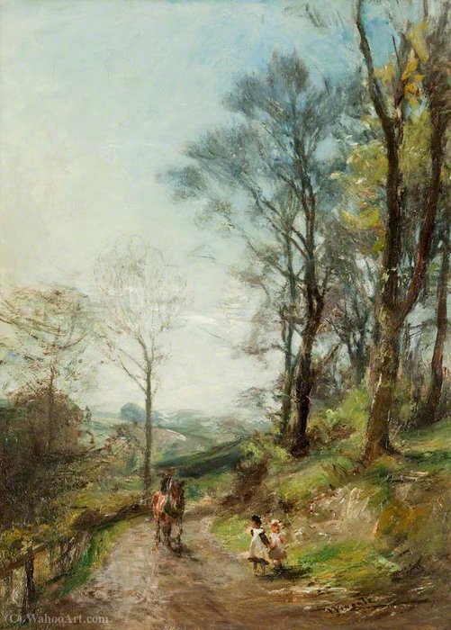 WikiOO.org - Enciclopedia of Fine Arts - Pictura, lucrări de artă James Lawton Wingate - A Spring Day at Colinton