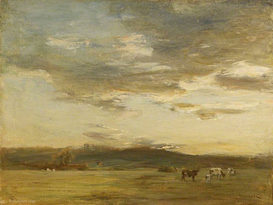 Wikioo.org - The Encyclopedia of Fine Arts - Painting, Artwork by James Lawton Wingate - Golden sunset