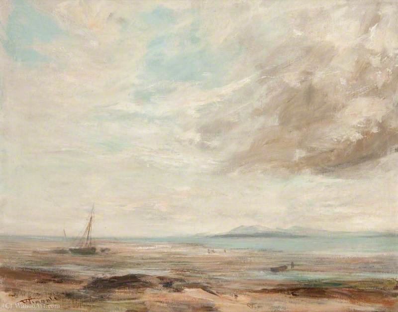 WikiOO.org - Encyclopedia of Fine Arts - Maľba, Artwork James Lawton Wingate - View of a Seashore