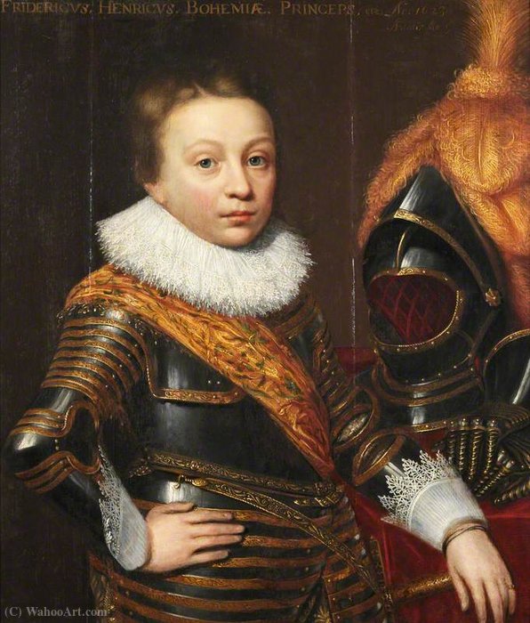 WikiOO.org - Enciclopedia of Fine Arts - Pictura, lucrări de artă Jan Antonisz Van Ravesteyn - Prince Frederick Henry (1614–1629), Crown Prince Palatine, Aged 9