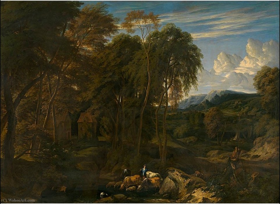 Wikioo.org - สารานุกรมวิจิตรศิลป์ - จิตรกรรม Jan Baptist Huysmans - Landscape