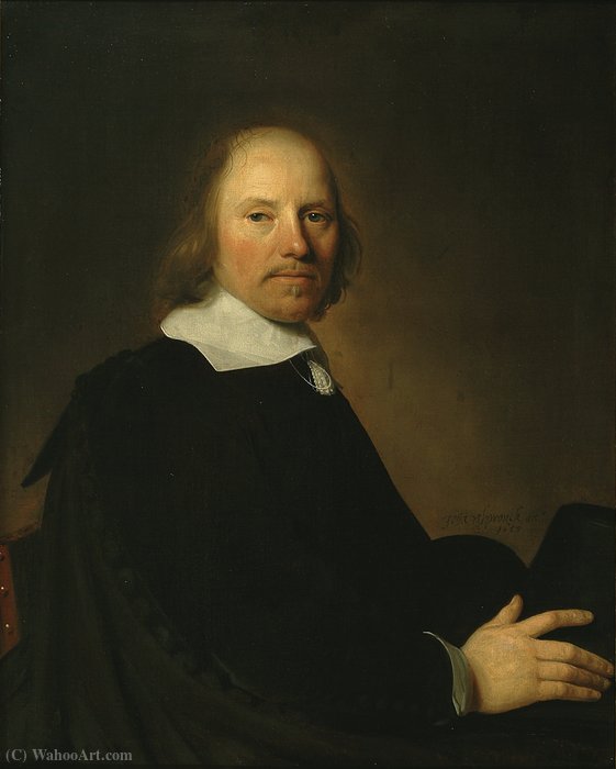 Wikioo.org - The Encyclopedia of Fine Arts - Painting, Artwork by Jan Cornelisz Verspronck - Portrait of Dr. Jacobus Akersloot
