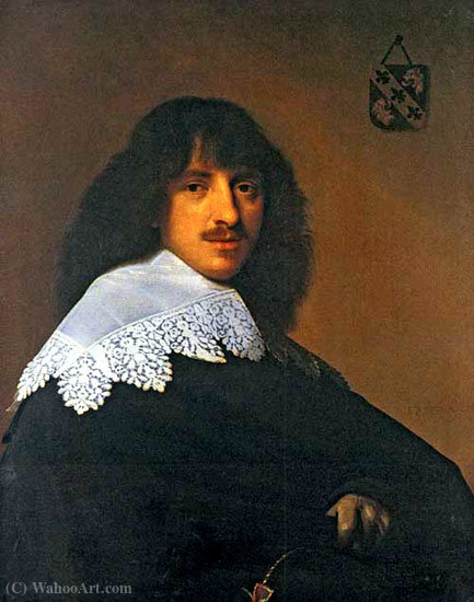 WikiOO.org - Enciklopedija dailės - Tapyba, meno kuriniai Jan Cornelisz Verspronck - Portrait of Mattheus Stilte