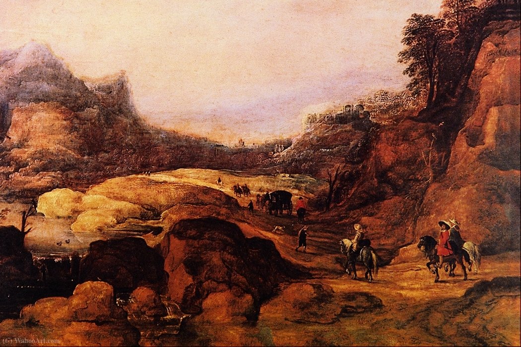 Wikioo.org - The Encyclopedia of Fine Arts - Painting, Artwork by Jan De Momper - landscape Alpestre