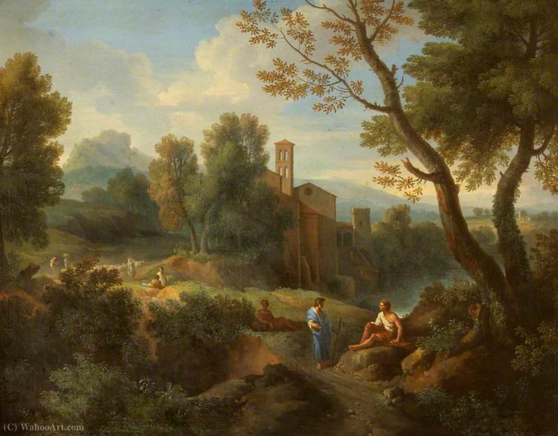 WikiOO.org - Encyclopedia of Fine Arts - Maľba, Artwork Jan Frans Van Bloemen - A classical landscape
