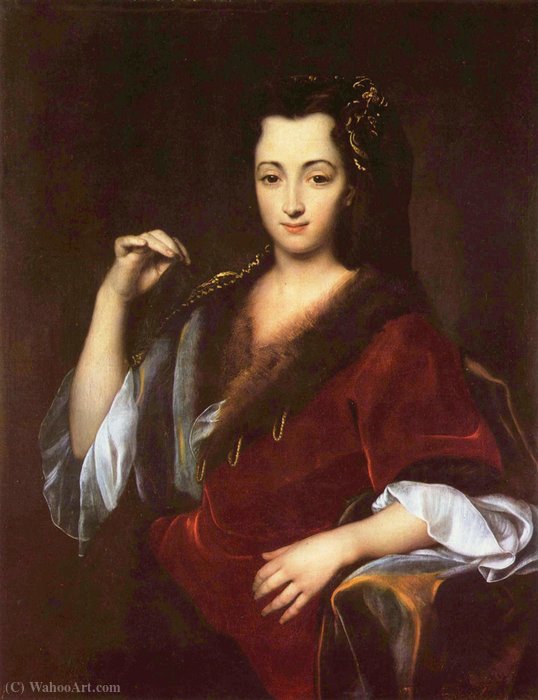 WikiOO.org - Encyclopedia of Fine Arts - Målning, konstverk Jan Kupecky - Portrait of a young woman