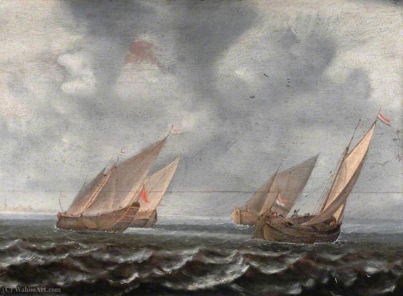 WikiOO.org - Encyclopedia of Fine Arts - Maalaus, taideteos Jan Porcellis - Sea piece