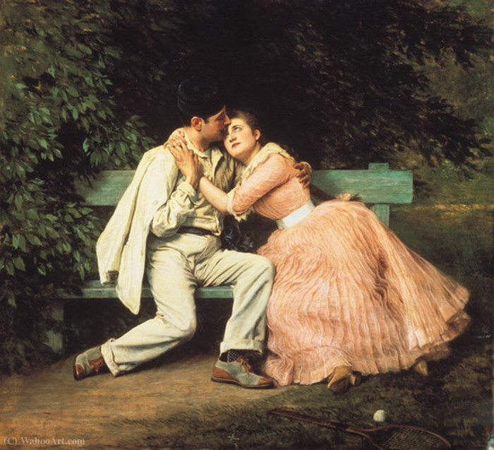 WikiOO.org - Encyclopedia of Fine Arts - Målning, konstverk Jan Van Beers - Love match