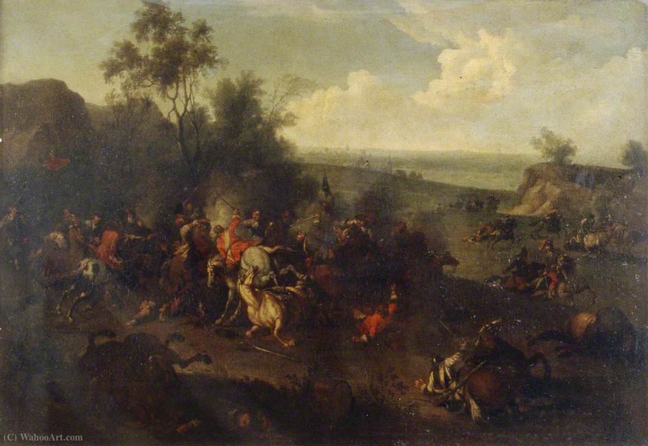 WikiOO.org - Enciklopedija likovnih umjetnosti - Slikarstvo, umjetnička djela Jan Von Huchtenburgh - Battle Piece (II)