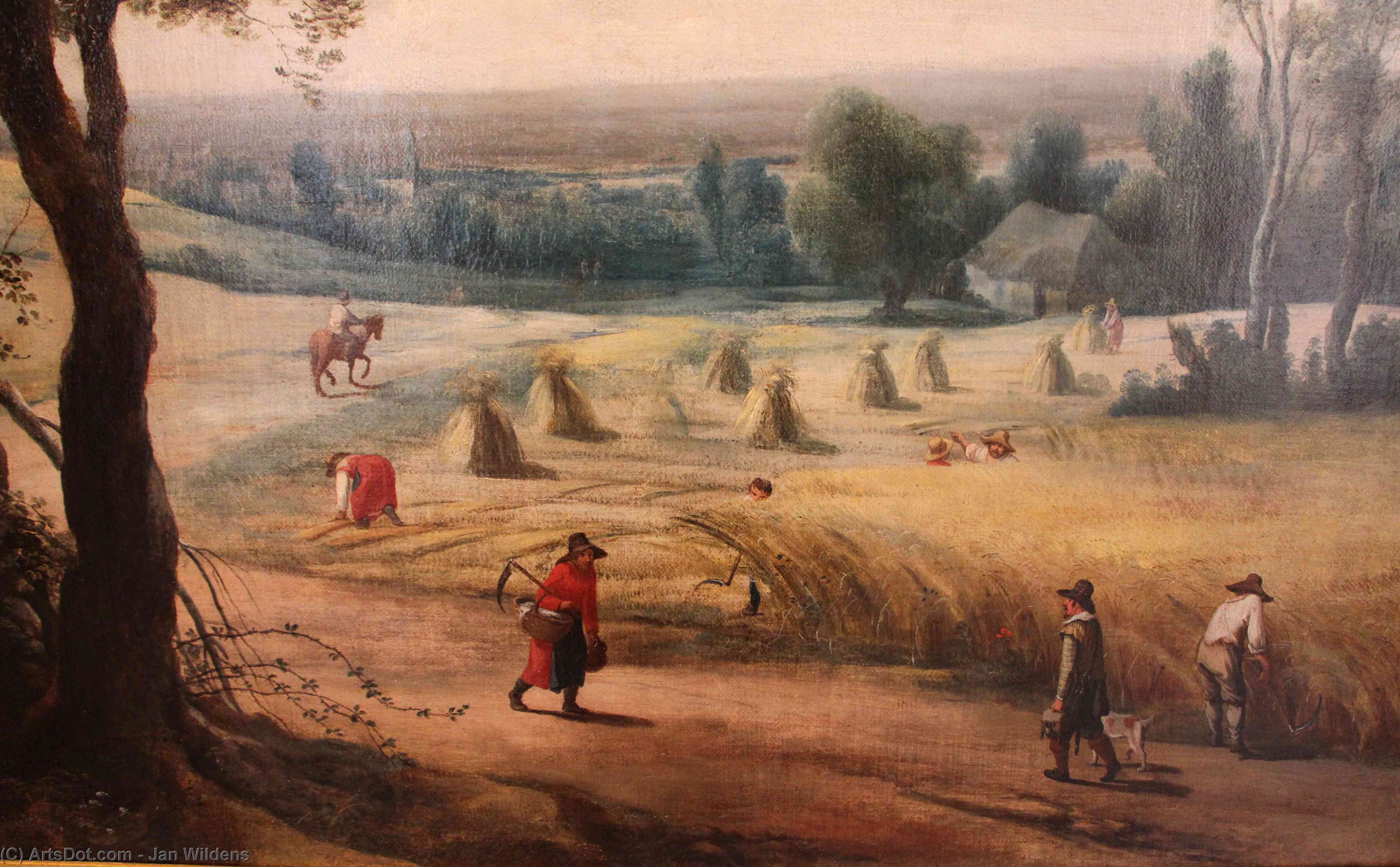 WikiOO.org - Encyclopedia of Fine Arts - Maleri, Artwork Jan Wildens - August, harvest