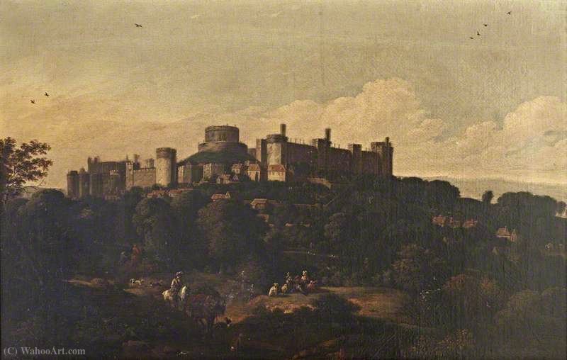 Wikioo.org - The Encyclopedia of Fine Arts - Painting, Artwork by Jan Wyck - View of Windsor Castle from the South