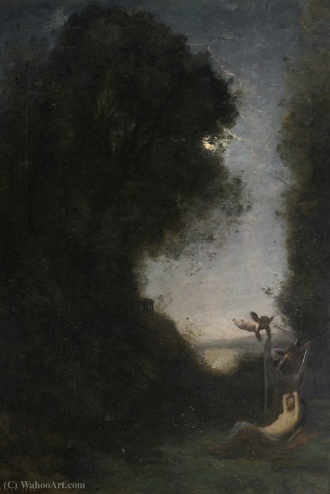 Wikioo.org – La Enciclopedia de las Bellas Artes - Pintura, Obras de arte de Jean Baptiste Le Prince - Diane sueño