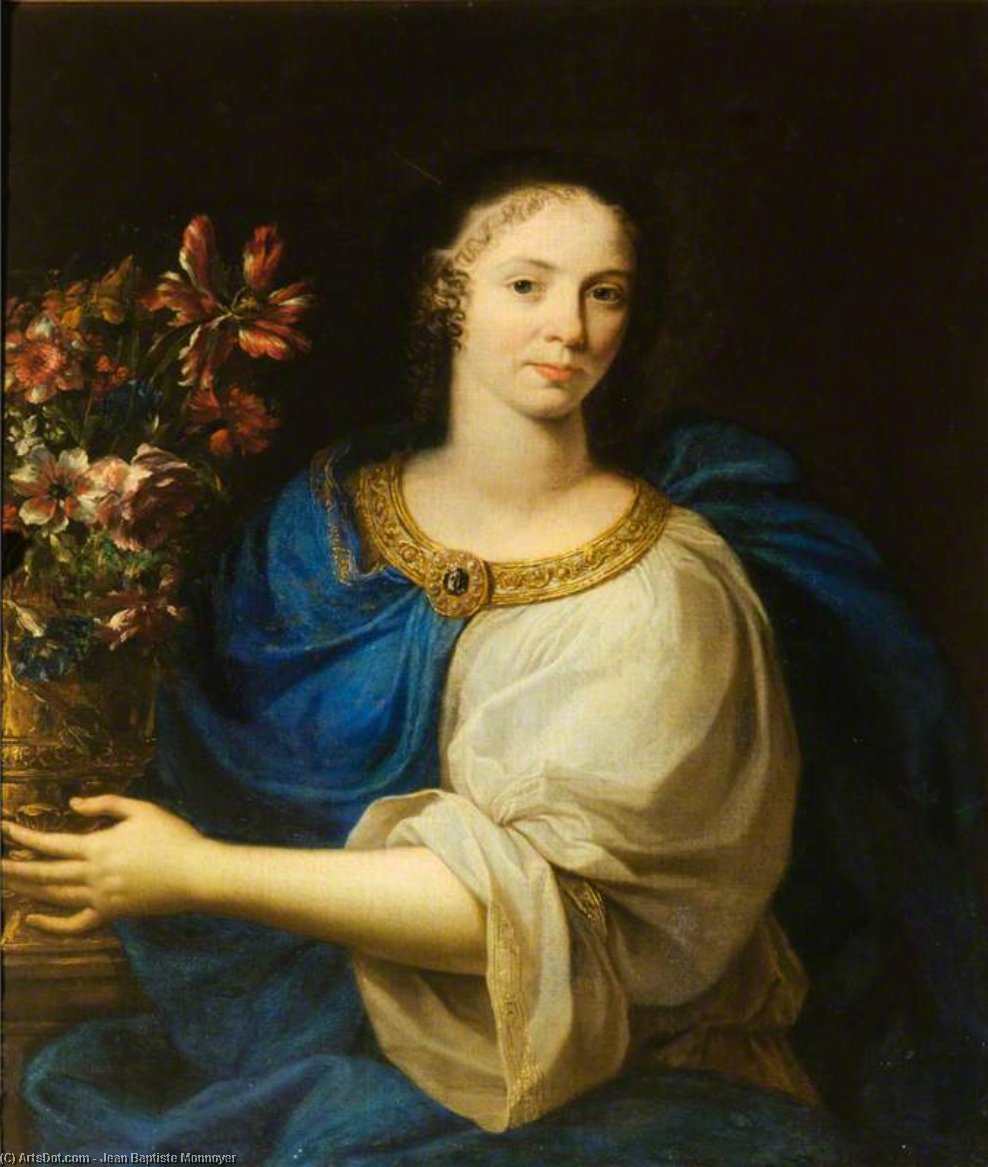 Wikioo.org - The Encyclopedia of Fine Arts - Painting, Artwork by Jean Baptiste Monnoyer - Lady lockhart