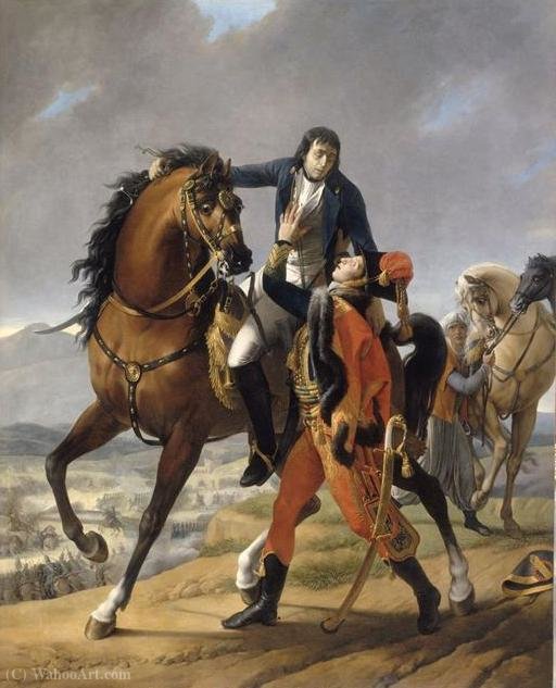 Wikioo.org – L'Encyclopédie des Beaux Arts - Peinture, Oeuvre de Jean Baptiste Baron Regnault - Mort de Desaix à Marengo
