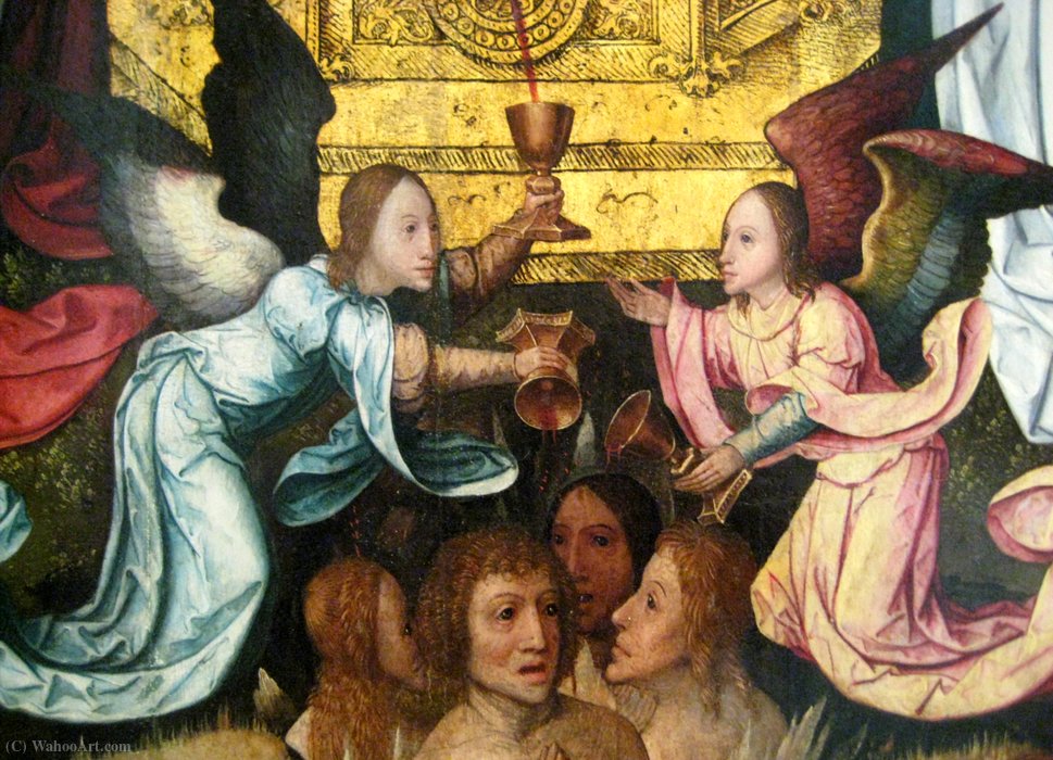 WikiOO.org - Encyclopedia of Fine Arts - Maľba, Artwork Jean Bellegambe - Blood of Christ tryptich(detail)