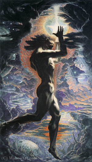 Wikioo.org - The Encyclopedia of Fine Arts - Painting, Artwork by Jean Delville - Prometheus