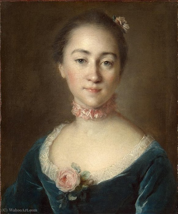 Wikioo.org - The Encyclopedia of Fine Arts - Painting, Artwork by Jean Louis Tocqué - Portrait of Countess Ekaterina Golovkina