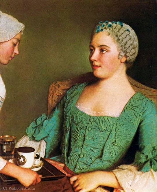 WikiOO.org - Енциклопедія образотворчого мистецтва - Живопис, Картини
 Jean Étienne Liotard - Breakfast