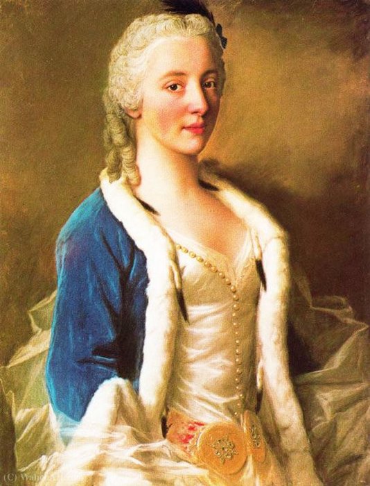 Wikioo.org - The Encyclopedia of Fine Arts - Painting, Artwork by Jean Étienne Liotard - Marie charlotte boissier