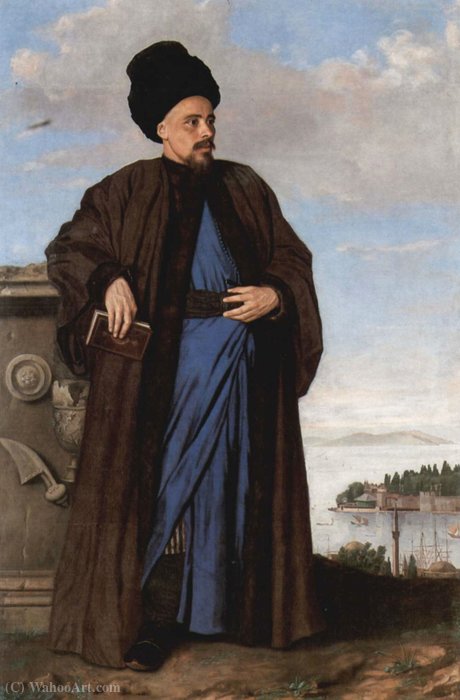 WikiOO.org - אנציקלופדיה לאמנויות יפות - ציור, יצירות אמנות Jean Étienne Liotard - Portrait of Richard Pococke