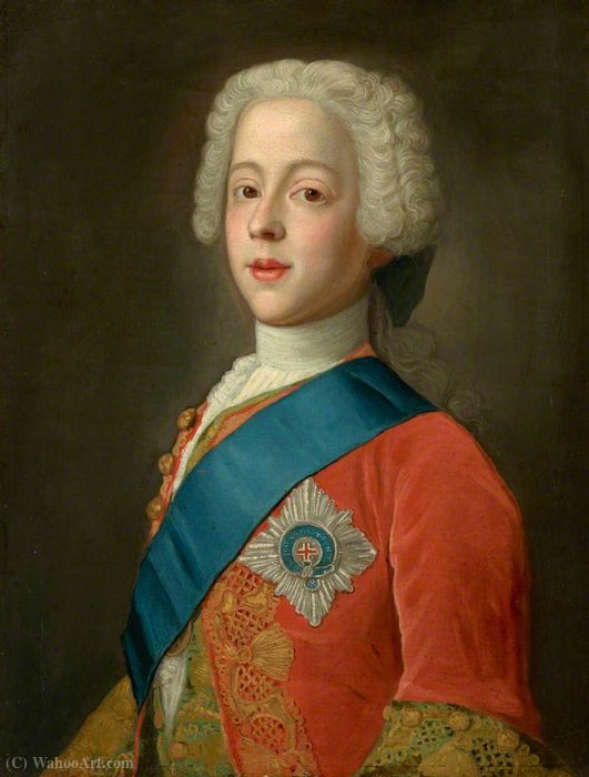 Wikioo.org – L'Encyclopédie des Beaux Arts - Peinture, Oeuvre de Jean Étienne Liotard - Le Prince Charles Edouard Stuart