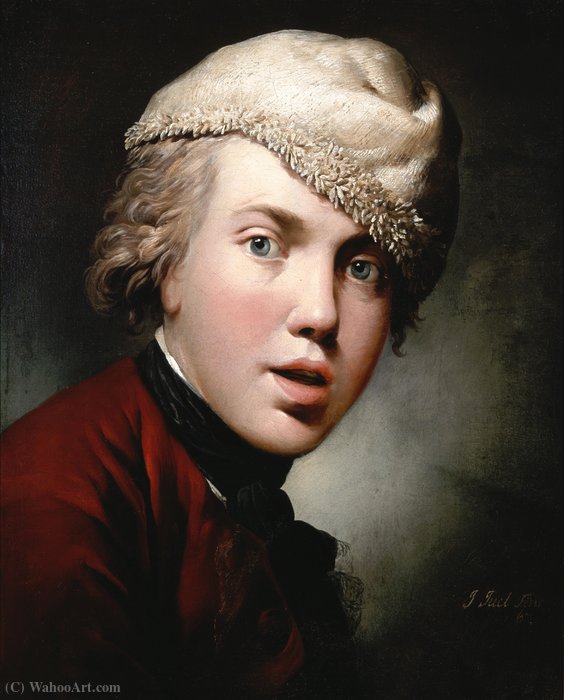 WikiOO.org - אנציקלופדיה לאמנויות יפות - ציור, יצירות אמנות Jens Jørgensen Juel - Self portrait